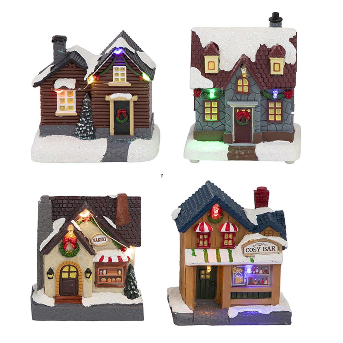 DEAR SANTA - Casa Iluminada 10 cm Surtido