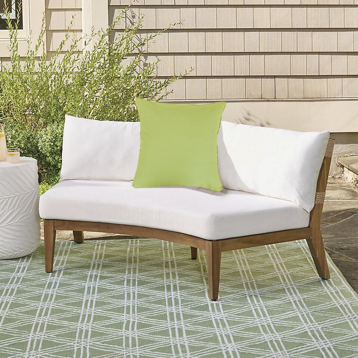 JUST HOME COLLECTION - Cojín Boho Solid 45x45 cm Verde