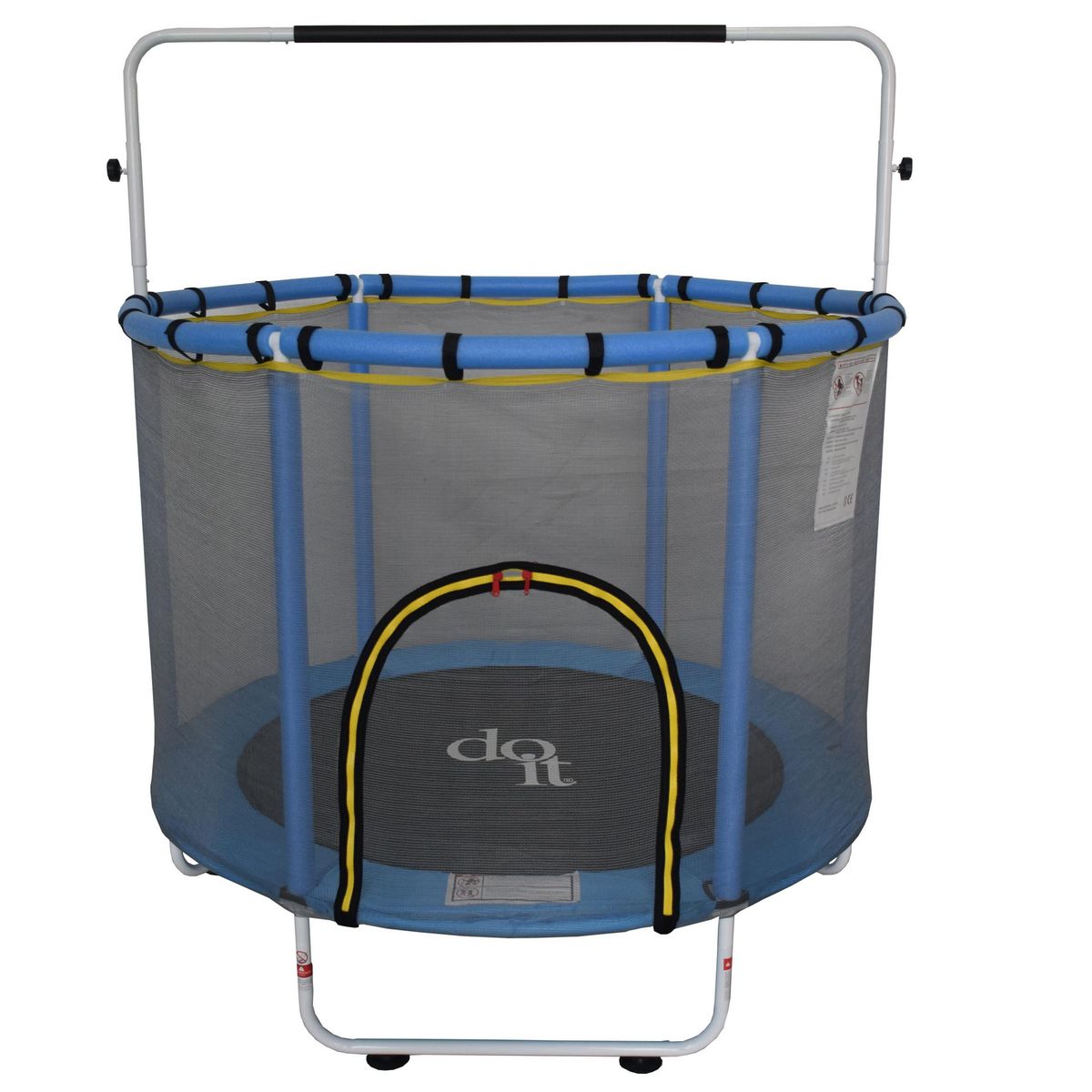 DO IT - Trampolín con Accesorios 140x157x140 cm Azul