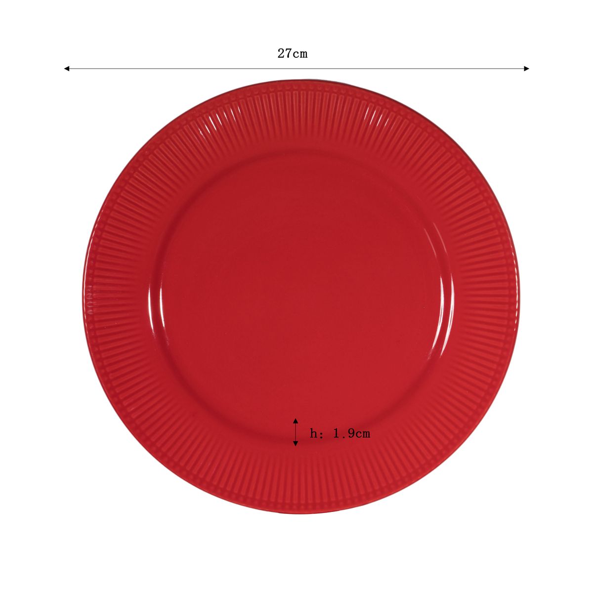 DEAR SANTA - Plato Navideño 27 cm Rojo