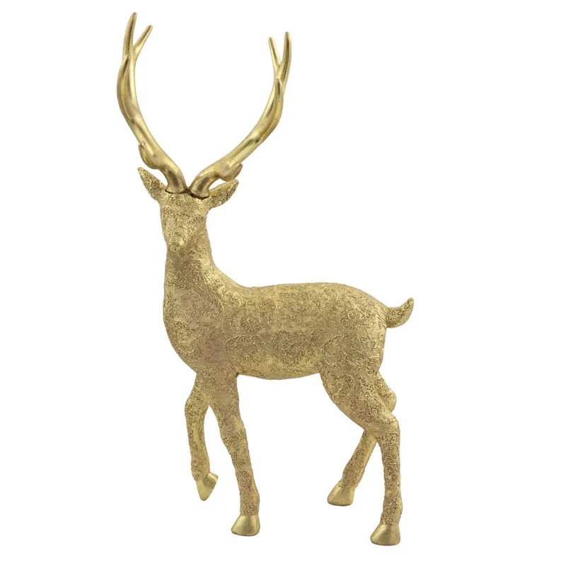 DEAR SANTA - Reno de Pie 50.8 cm Dorado