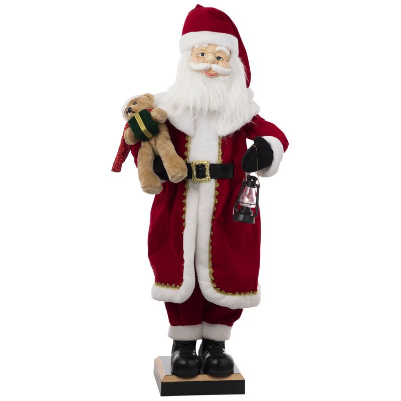 DEAR SANTA - Santa Navideño con Movimiento Cabeza y Voz 110cm