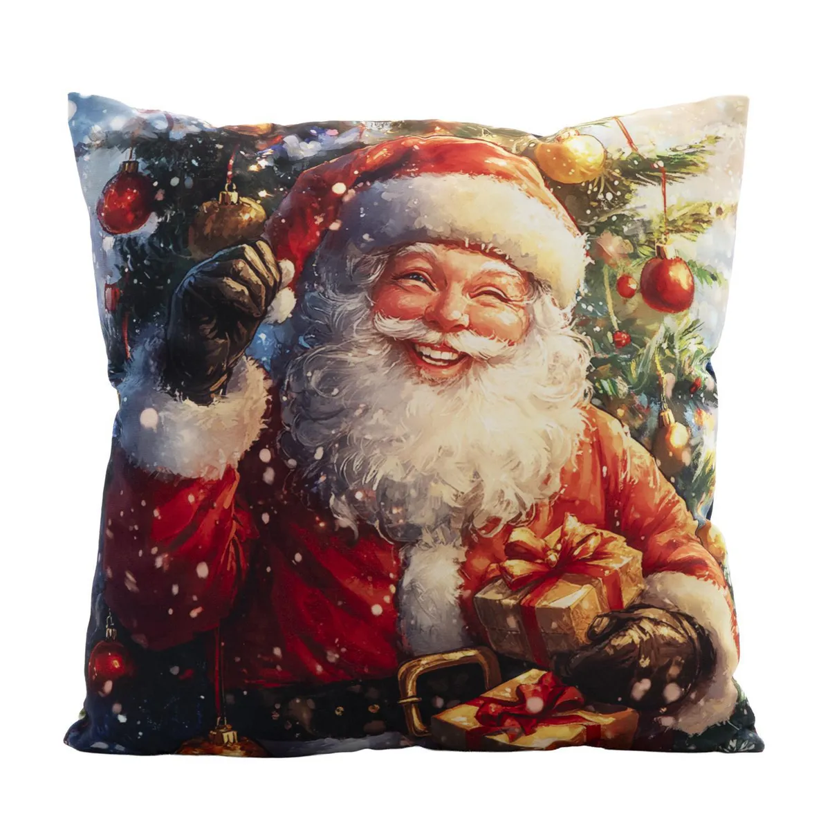 DEAR SANTA - Cojín Navideño Santa con LED