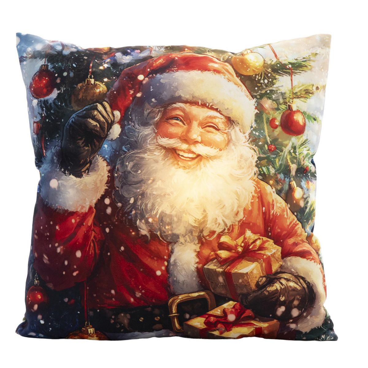 DEAR SANTA - Cojín Navideño Santa con LED