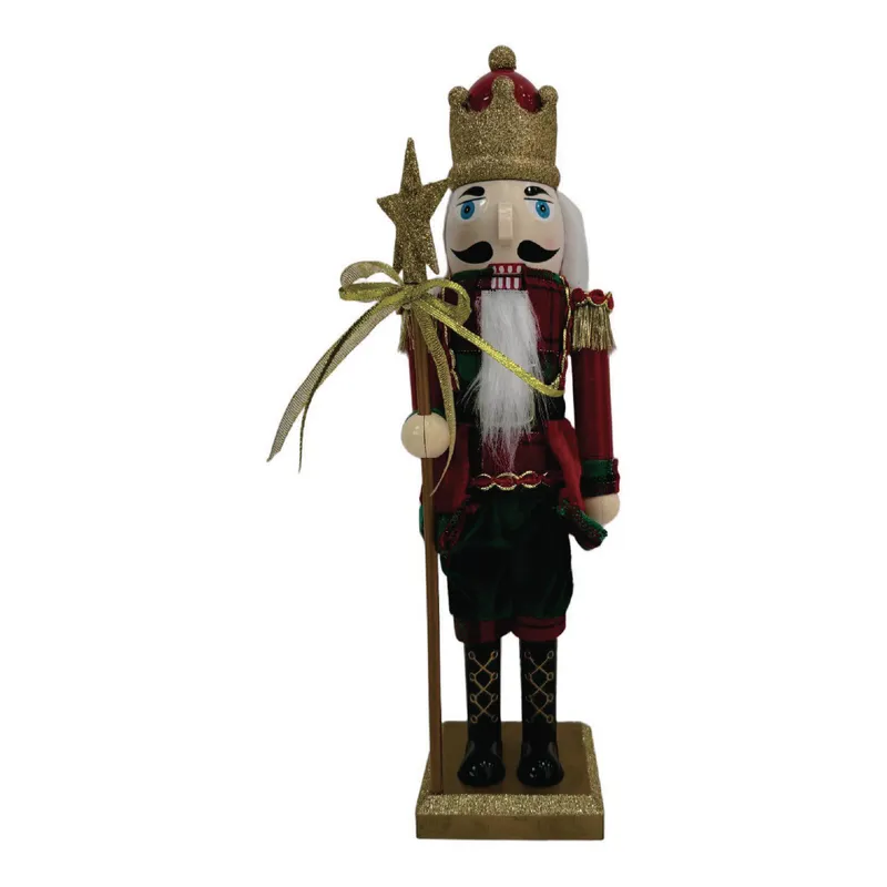 DEAR SANTA - Cascanueces 40 cm Rojo/Verde