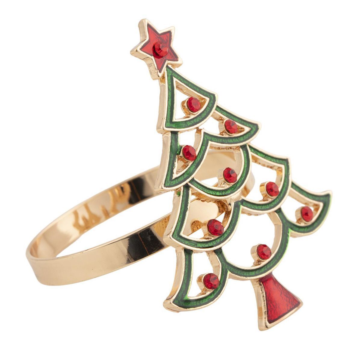 DEAR SANTA - 2 Anillos para Servilleta Árbol de Navidad