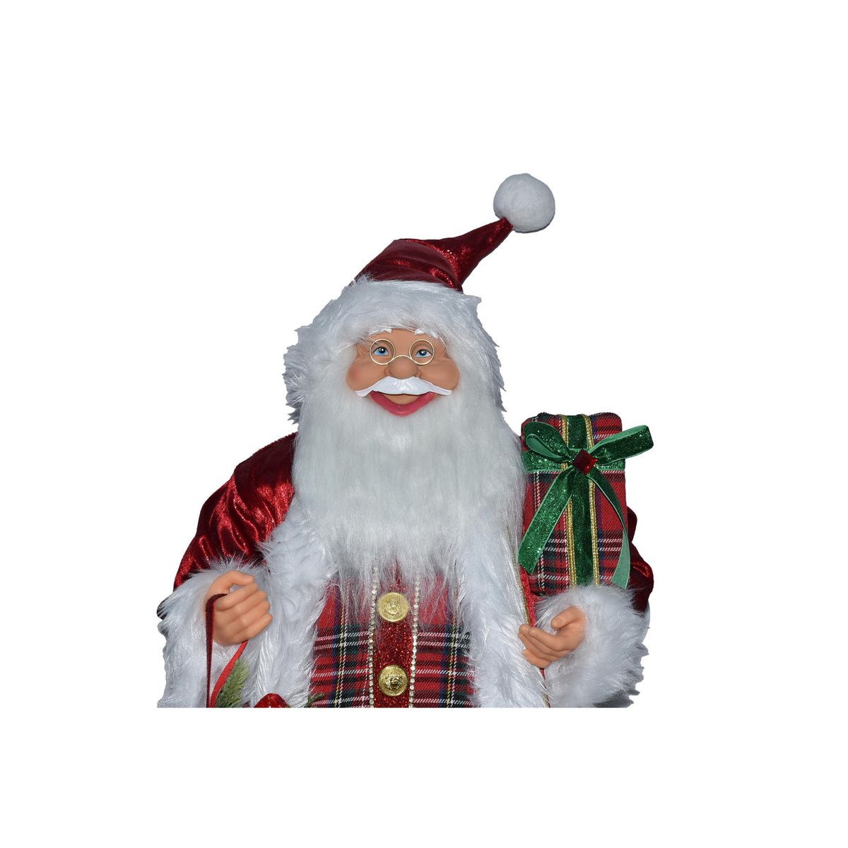 DEAR SANTA - Santa de Pie con Regalo Rojo 60cm