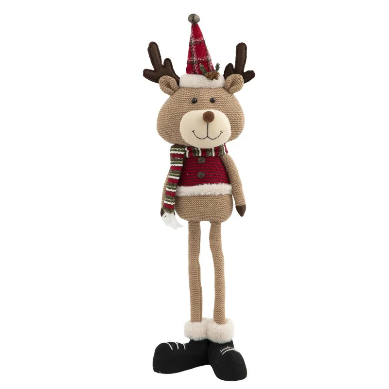 DEAR SANTA - Reno de Pie con Ropa de Crochet 72cm