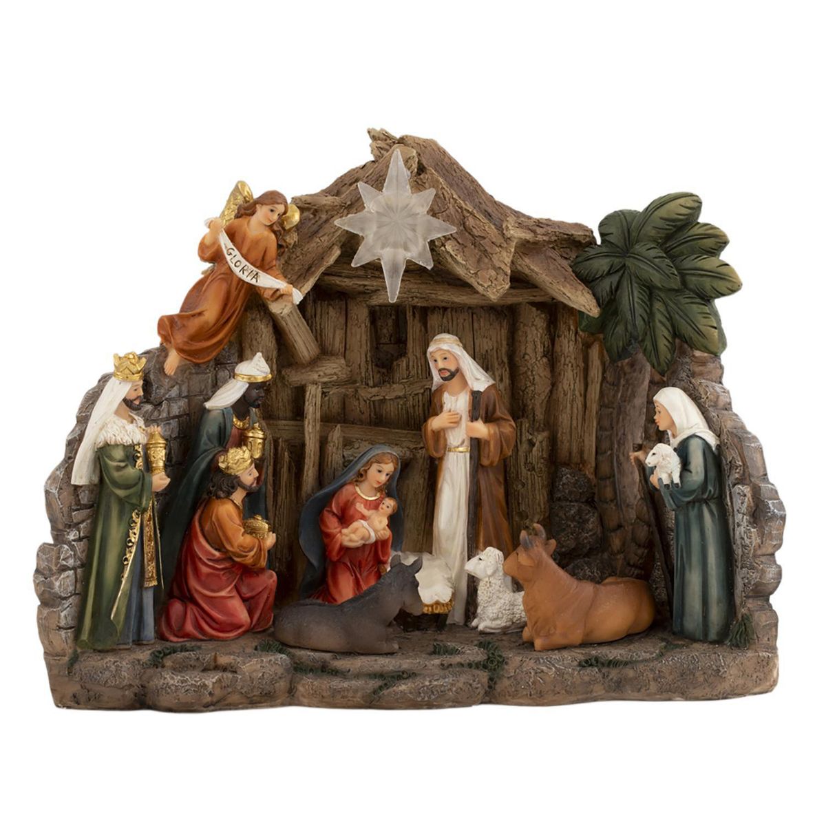 DEAR SANTA - Pesebre LED Navidad 19cm