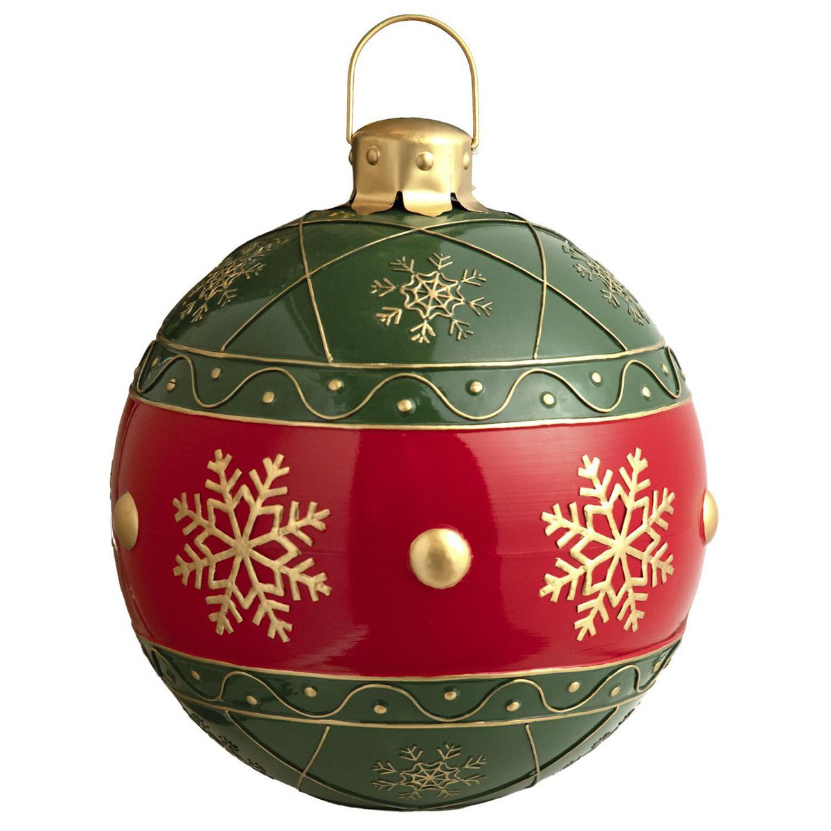 DEAR SANTA - Esfera de Navidad Rojo/Verde/Dorado 50cm