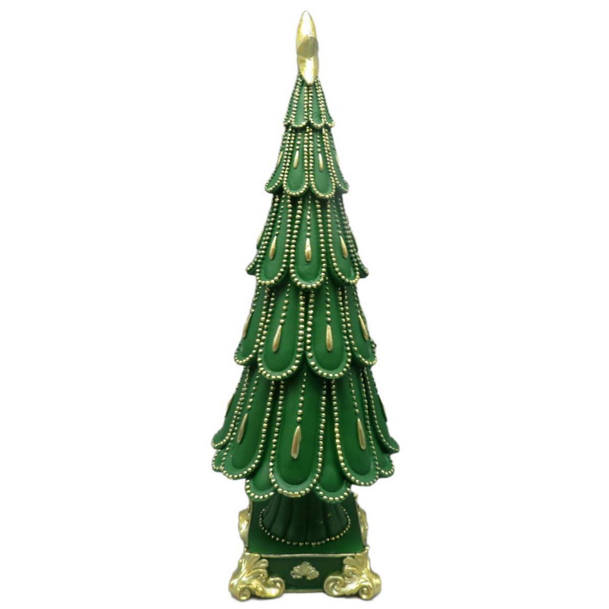DEAR SANTA - Adorno Árbol de Navidad Resina Verde 40cm