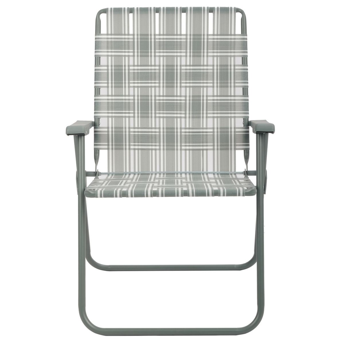 KLIMBER - Silla Playa Plegable con Cintas 64x94x62 cm Gris