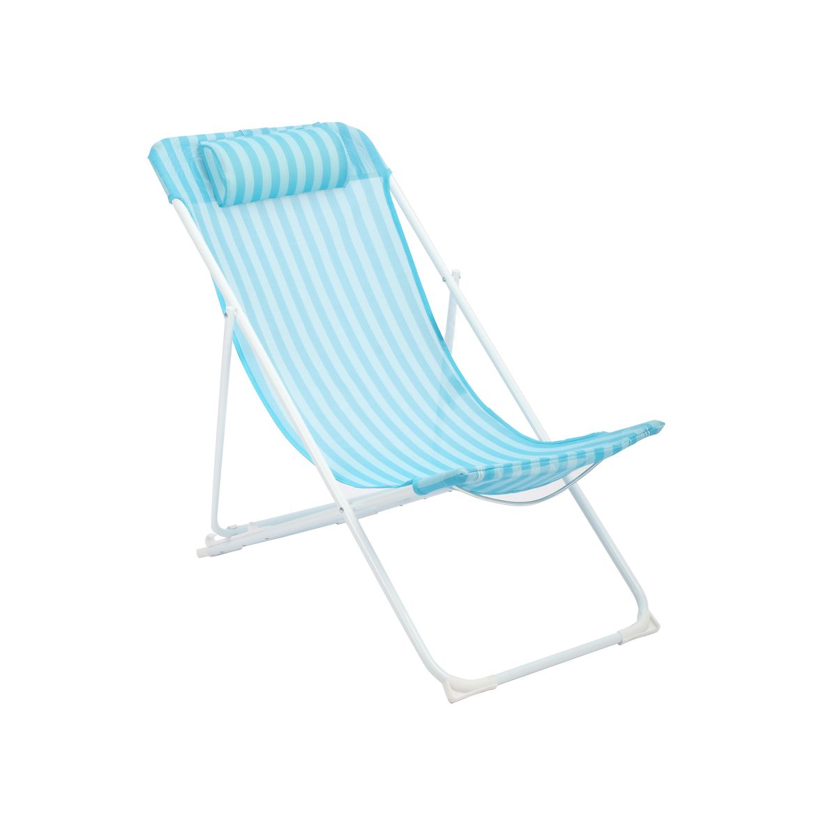 KLIMBER - Silla Playa 3 Posiciones 55x89x87 cm Celeste