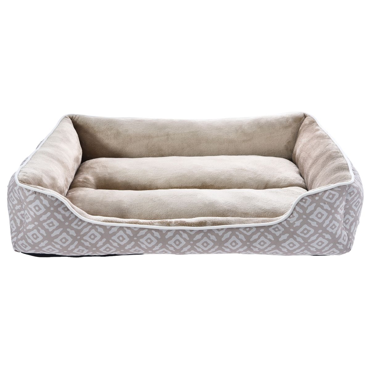 PETIZOOS - Cama para Perro 90x69x19 cm Azul y Beige