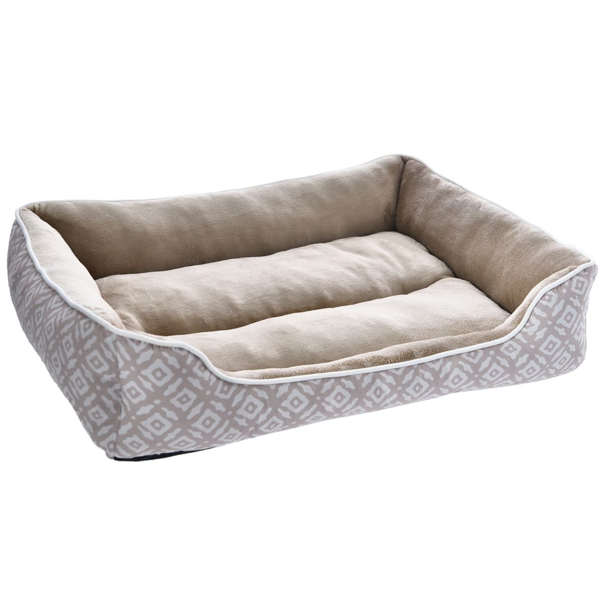 PETIZOOS - Cama para Perro 90x69x19 cm Azul y Beige