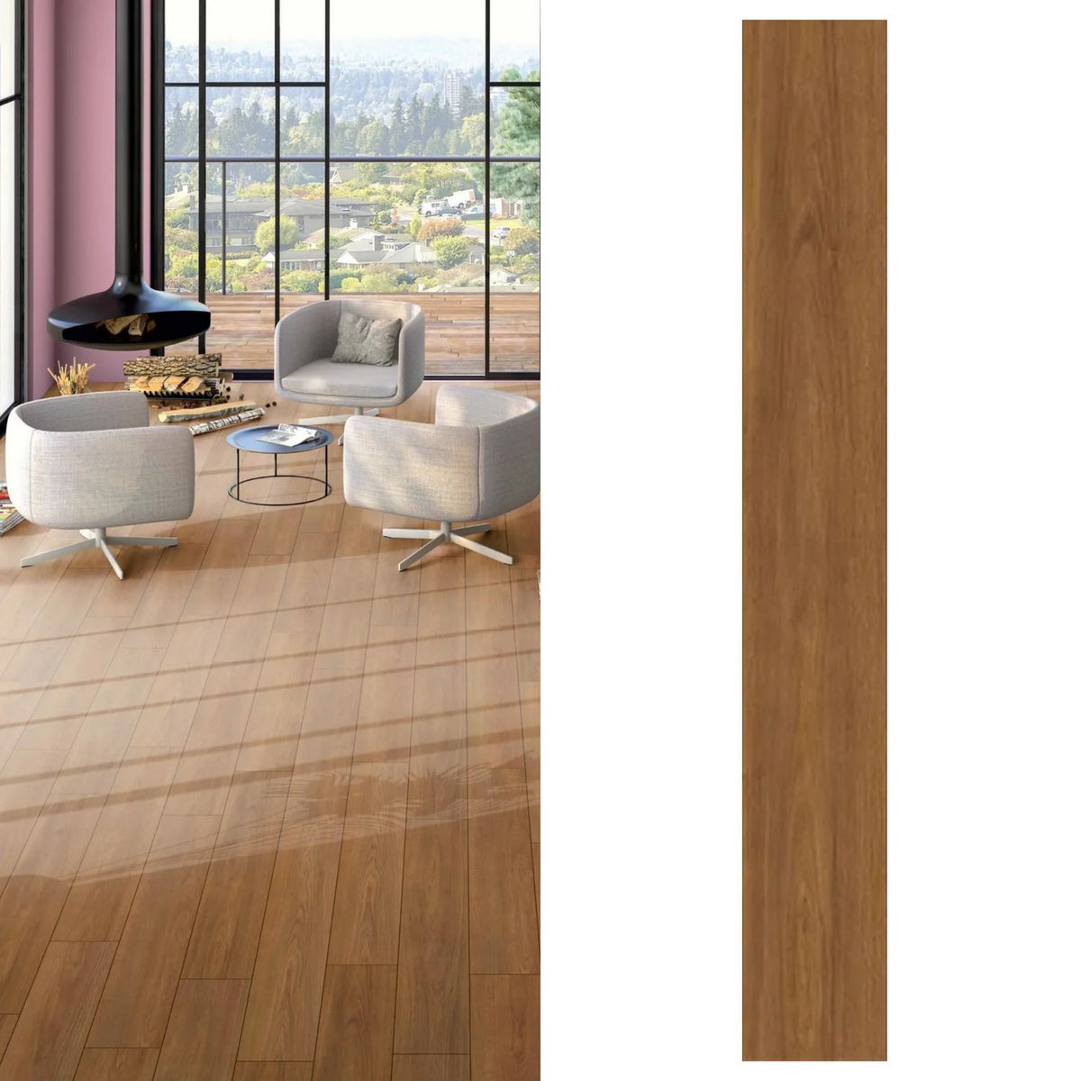 HOLZTEK - Piso Laminado Finlay Oak Café 7mm 2.39m2