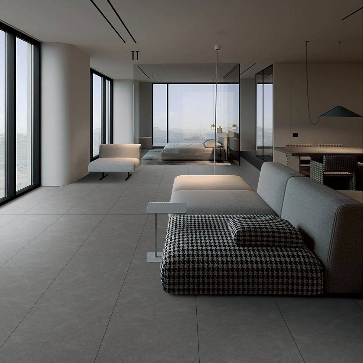 HOLZTEK - Gres Porcelánico Moderno Risco Gris 2.16 m2 