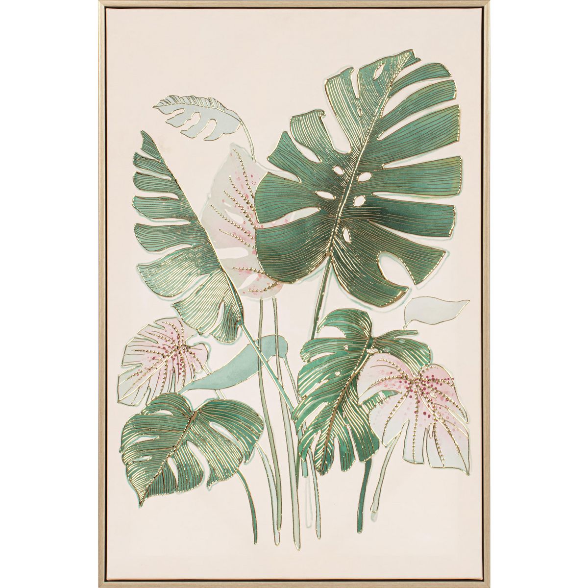 JUST HOME COLLECTION - Cuadro Plantas 2 Foil 40x60 cm