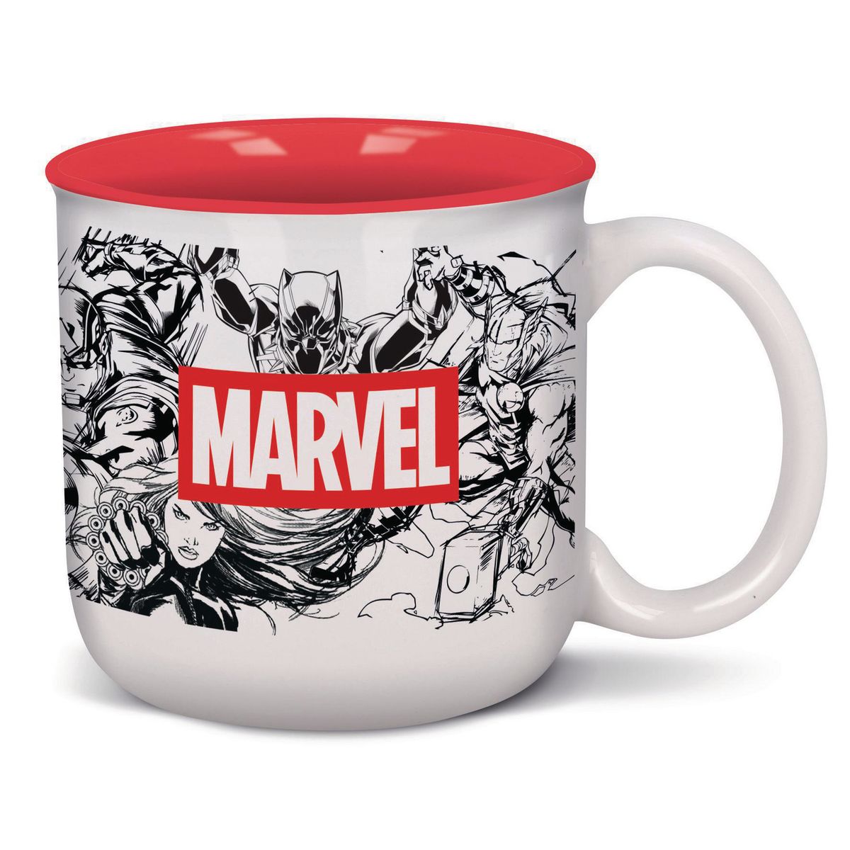 STOR - Taza de Cerámica 14 oz Marvel Multicolor