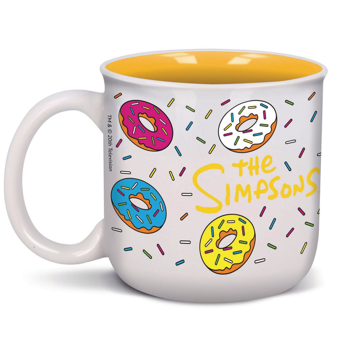 STOR - Taza de Cerámica 14 oz Simpsons Donuts Multicolor
