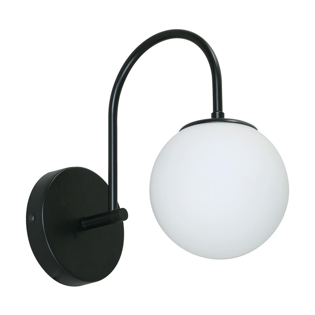 JUST HOME COLLECTION - Aplique Moscú 1L E27 Metal Negro