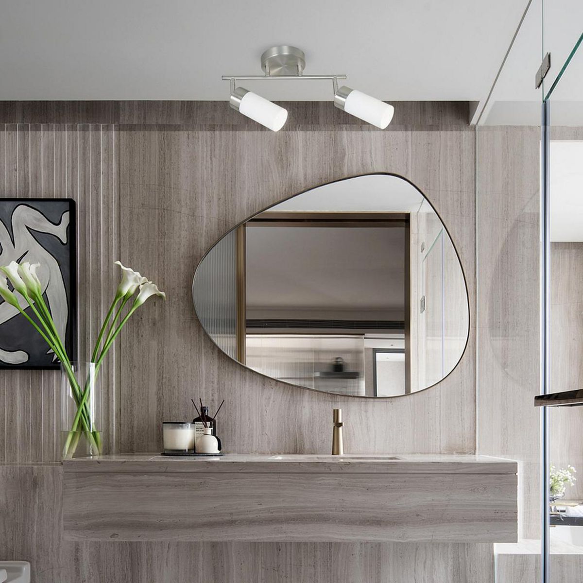 JUST HOME COLLECTION - Barra Denver 2 Luces E27 Satinado