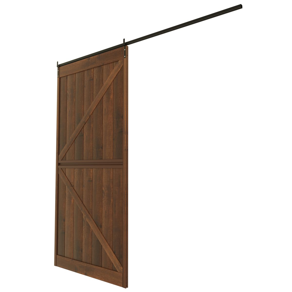 HOGGAN - Puerta Gran PVC Café 100x215cm