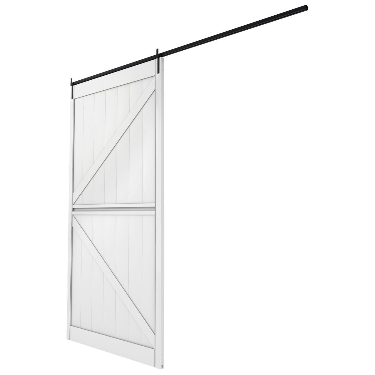 HOGGAN - Puerta Grande PVC Blanco 100x215cm