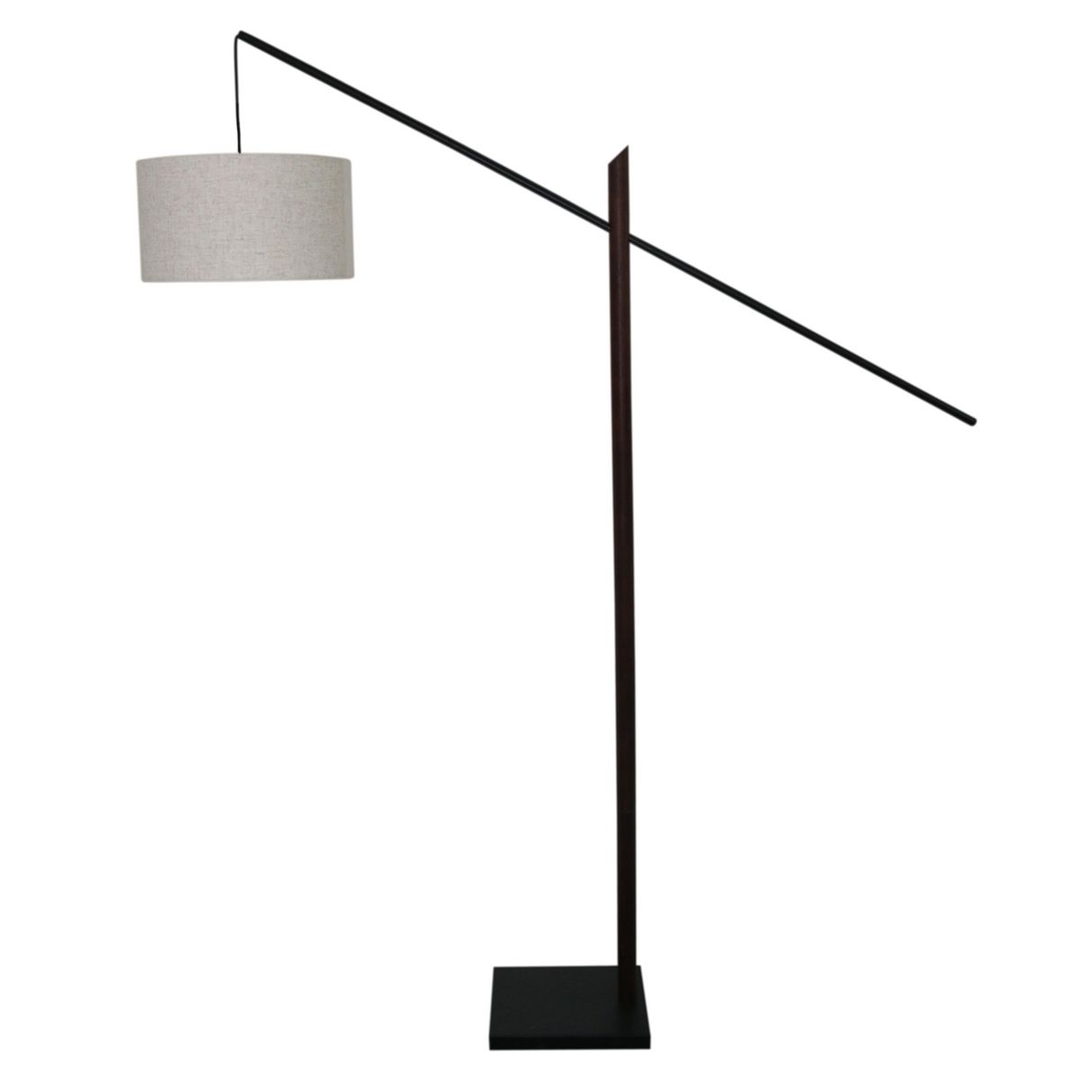 JUST HOME COLLECTION - Lámpara de Pie Otterup 1L E27 Café 35x180 cm