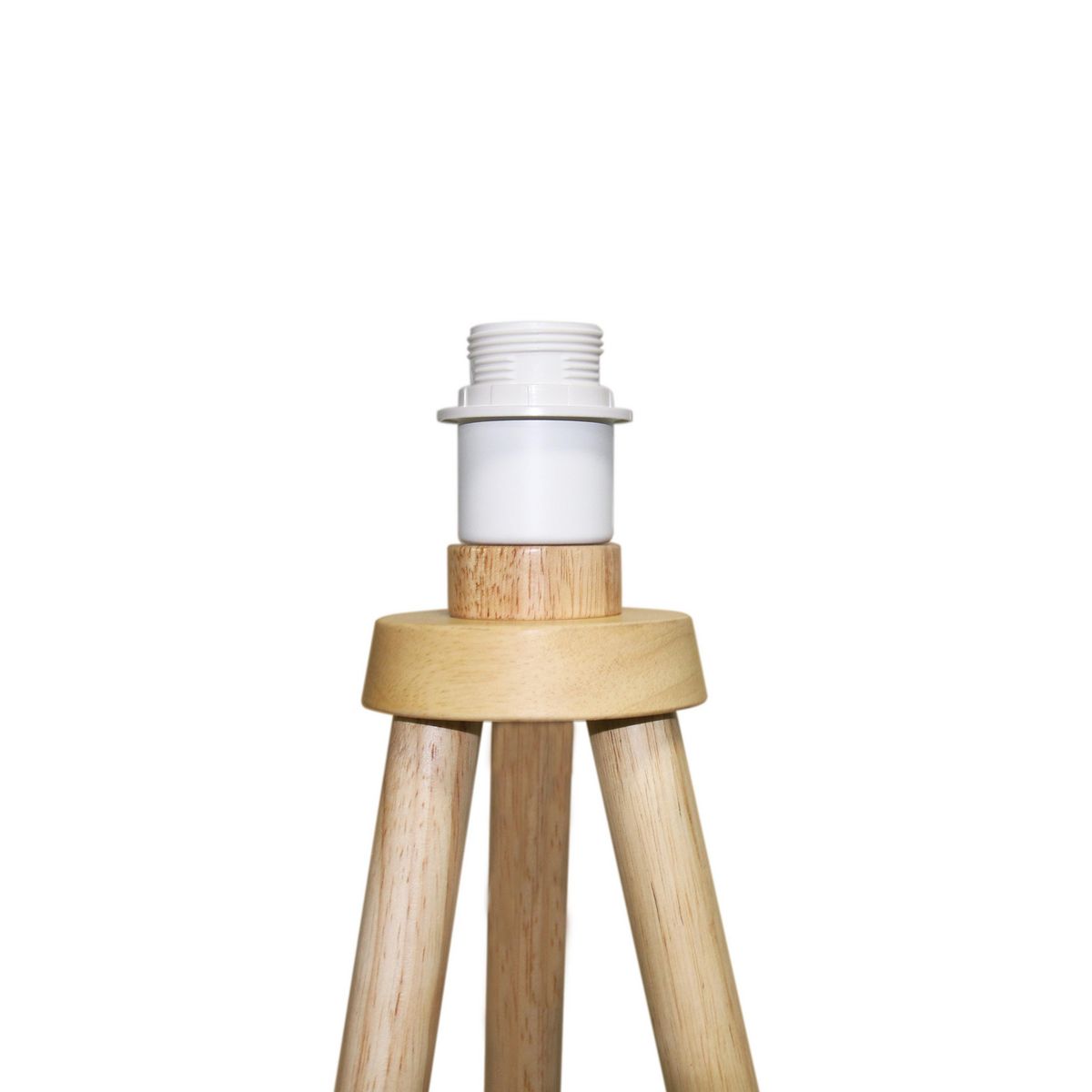 JUST HOME COLLECTION - Lámpara de Pie Balush 1L E27 Blanco 40x149 cm