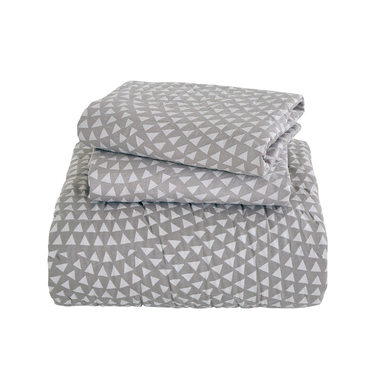 JUST HOME COLLECTION - Quilt Urbano Estampado King Gris