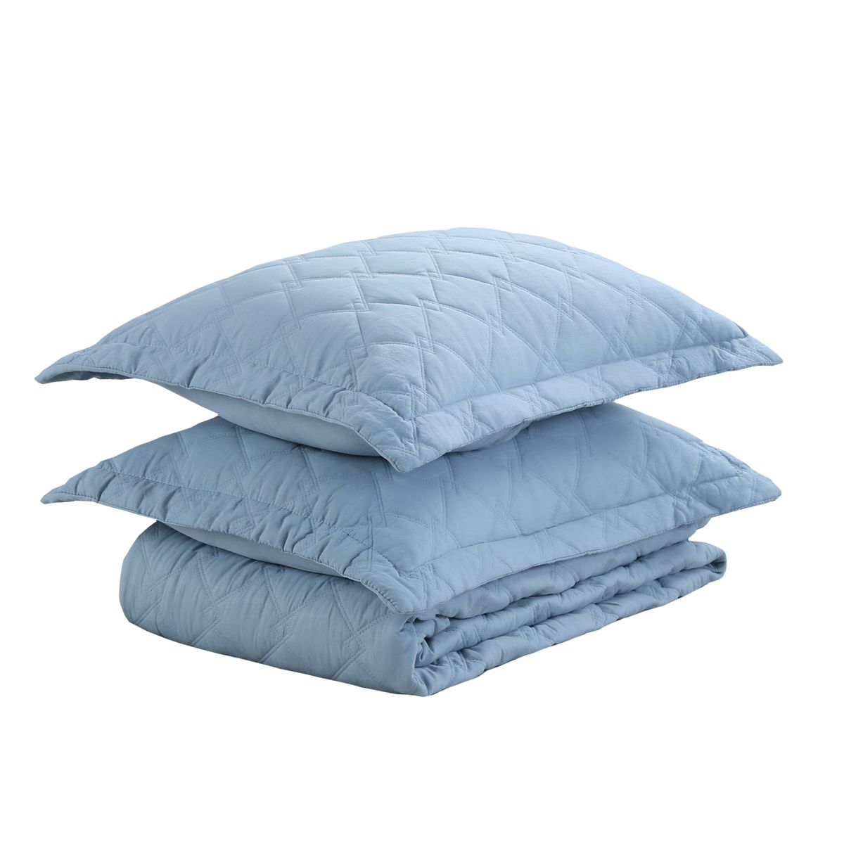 JUST HOME COLLECTION - Quilt Nord Liso King Celeste