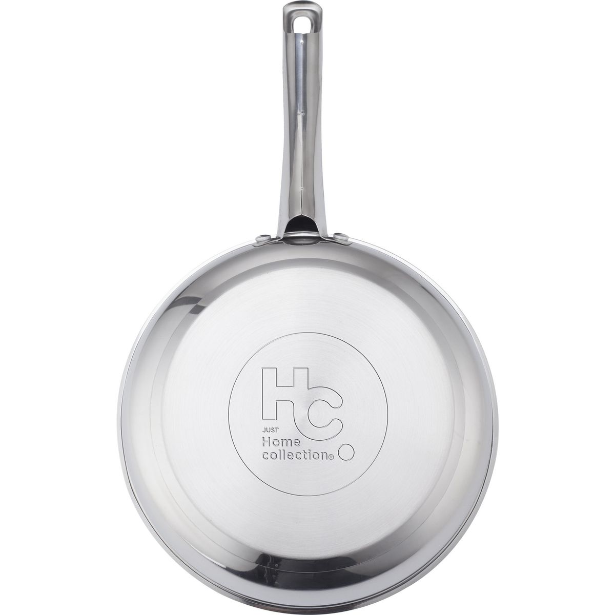 JUST HOME COLLECTION - Set x3 Sartenes de Acero Inoxidable 20, 24 y 28 cm