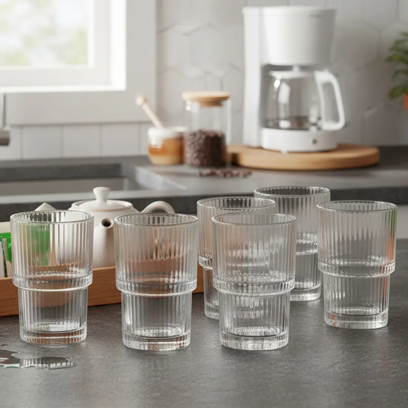 JUST HOME COLLECTION - Set x6 Vasos de Vidrio 400 ml