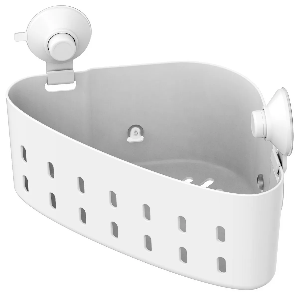 JUST HOME COLLECTION - Organizador para ducha esquinero con succión