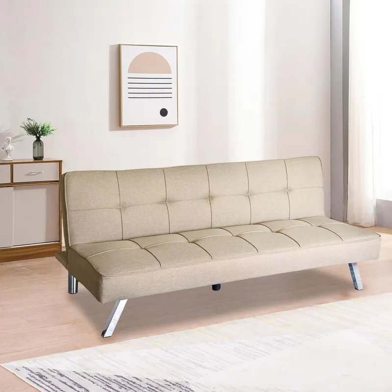 JUST HOME COLLECTION - Futón Seattle Beige 175x83x74 cm