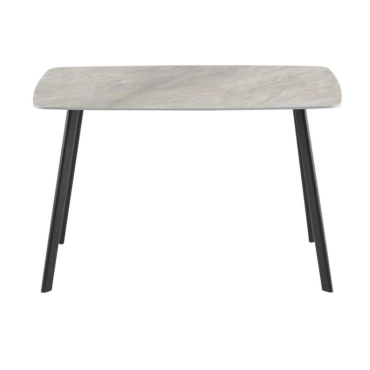 JUST HOME COLLECTION - Juego de Comedor Darmani 70x120x76 cm Gris, Negro