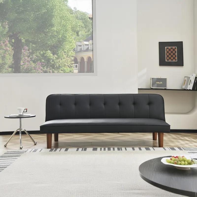 JUST HOME COLLECTION - Sofá Cama Finley Negro 165.5x75x69 cm