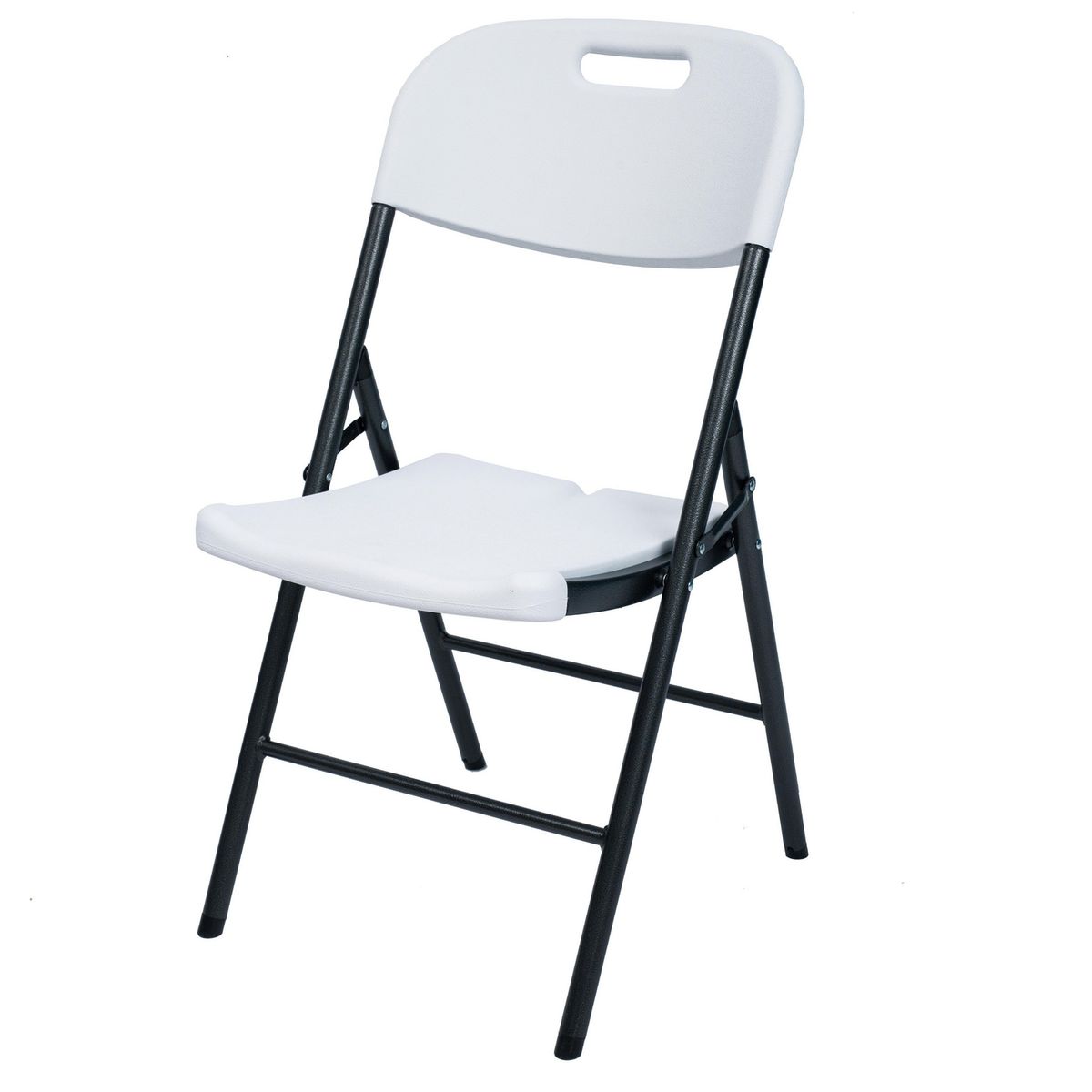 JUST HOME COLLECTION - Silla Plegable para Terraza 87x53x46cm Blanco