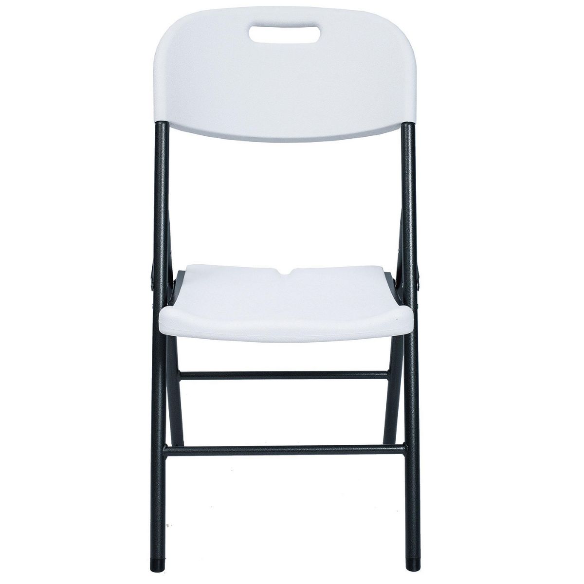 JUST HOME COLLECTION - Silla Plegable para Terraza 87x53x46cm Blanco