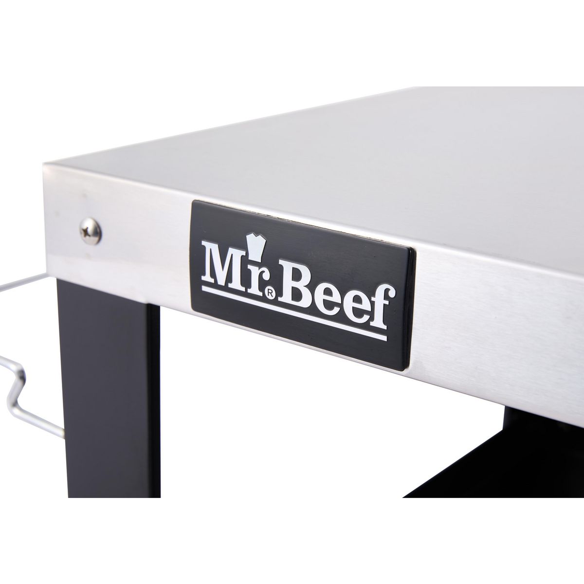 MR BEEF - Mesa Auxiliar Exterior con Ruedas 59x81x117 cm