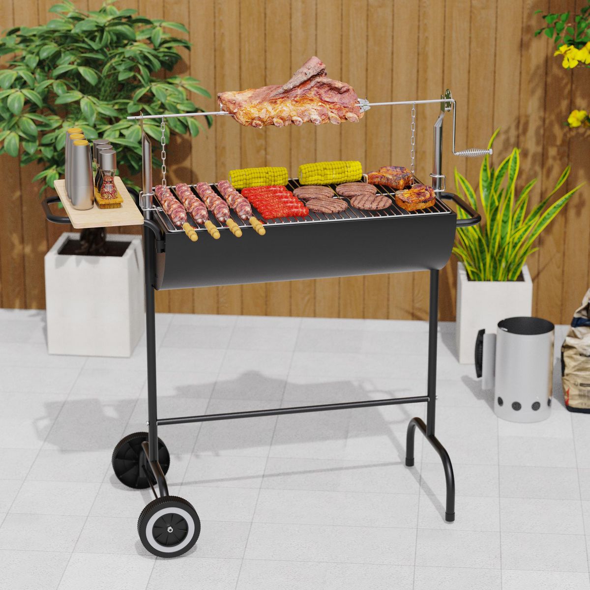 MR BEEF - Parrilla Carbón Roldana 105x44