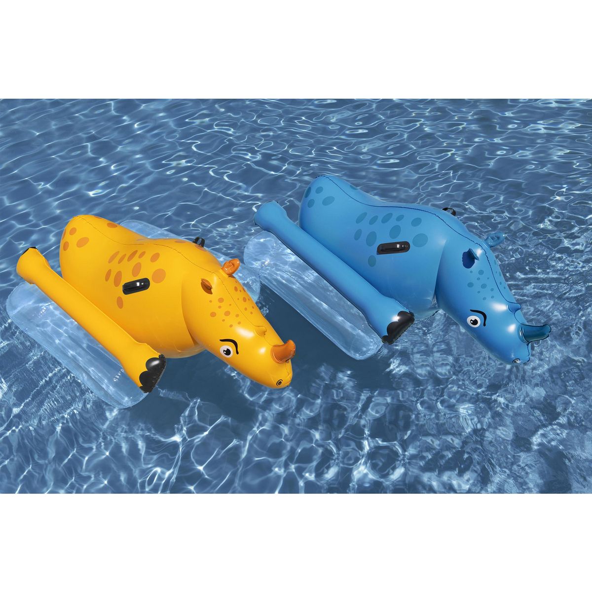 BESTWAY - Juego Inflable Rinocerontes 77x61x153 cm Surtido