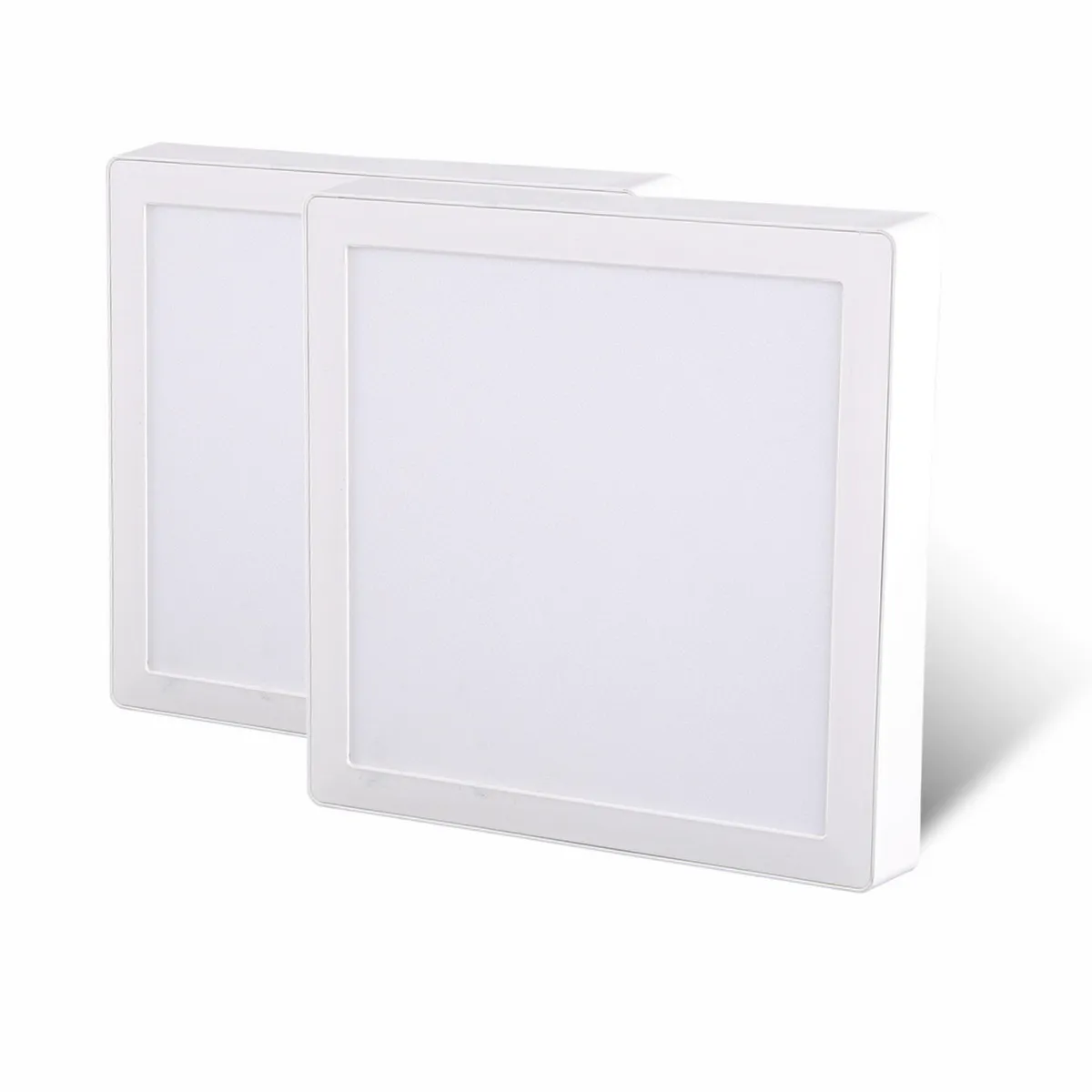 DAIRU - Set 2 Panel LED Sobre Cuadrado 24W LF