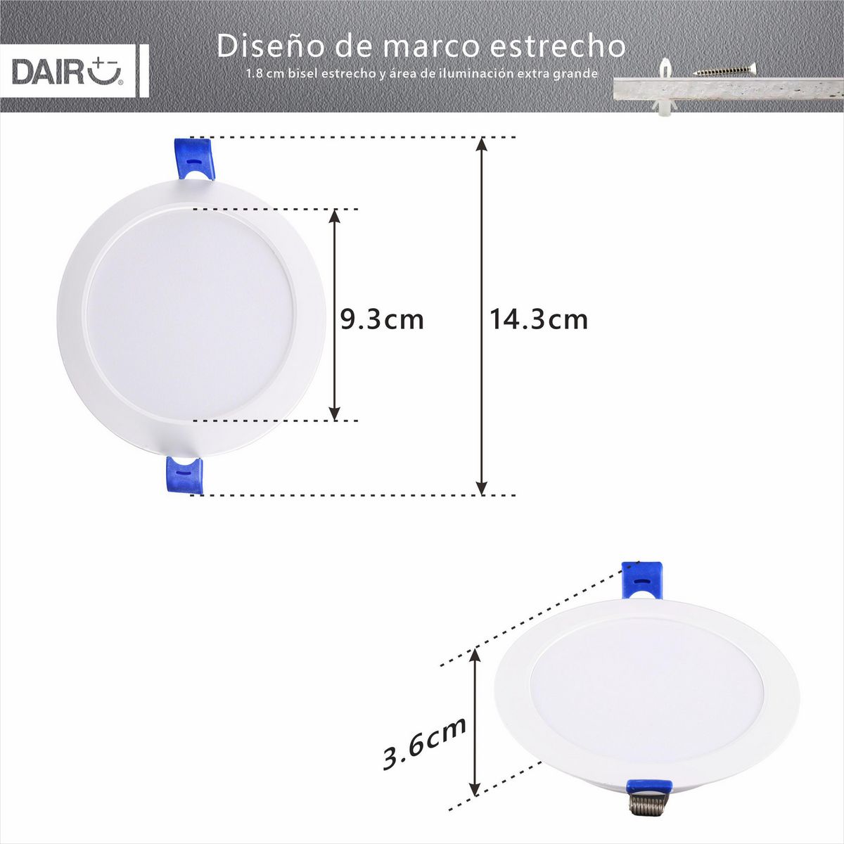 DAIRU - Panel LED Empotrable Circular 6W LF