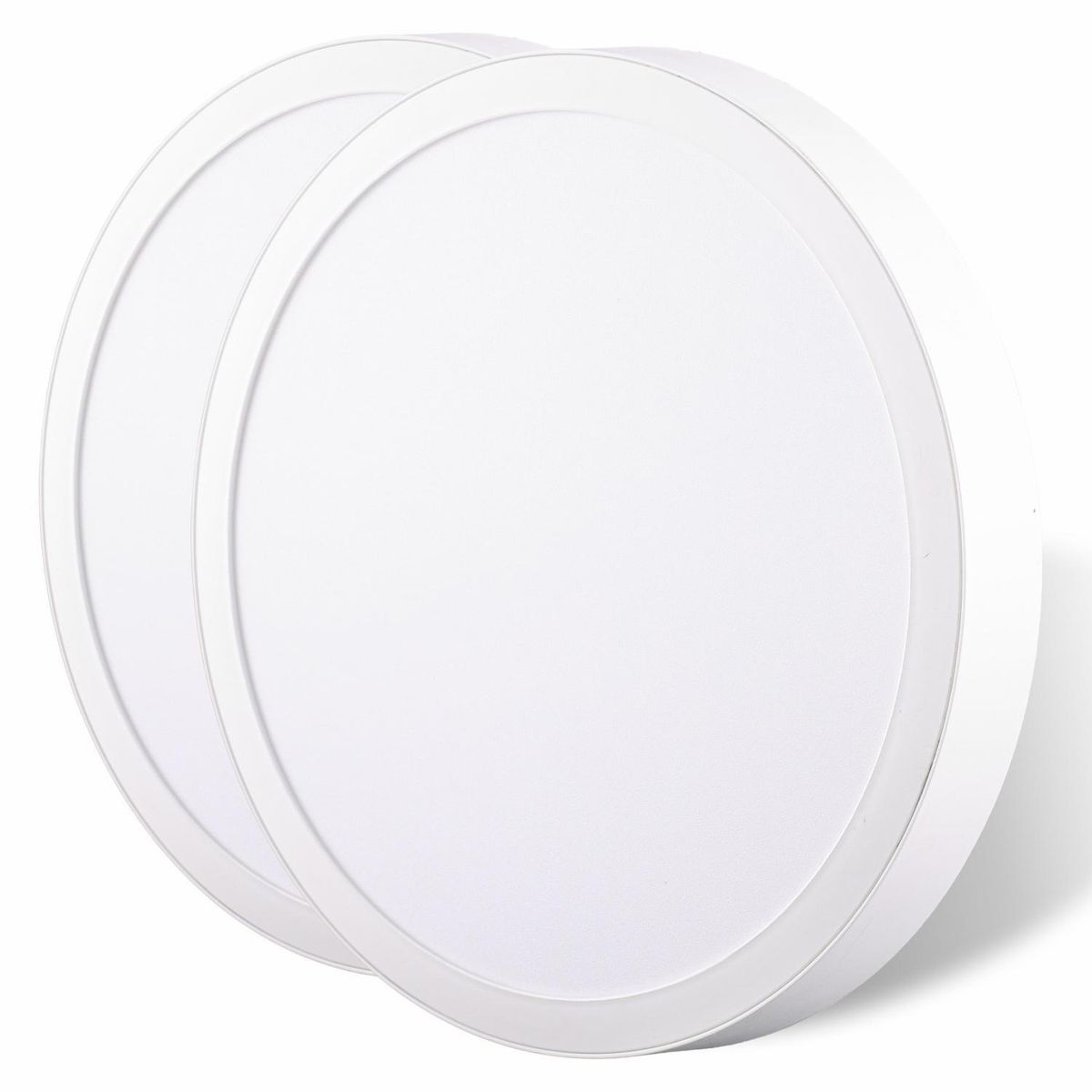 DAIRU - Set de 2 Paneles LED Circular 24W Luz Cálida Blanco