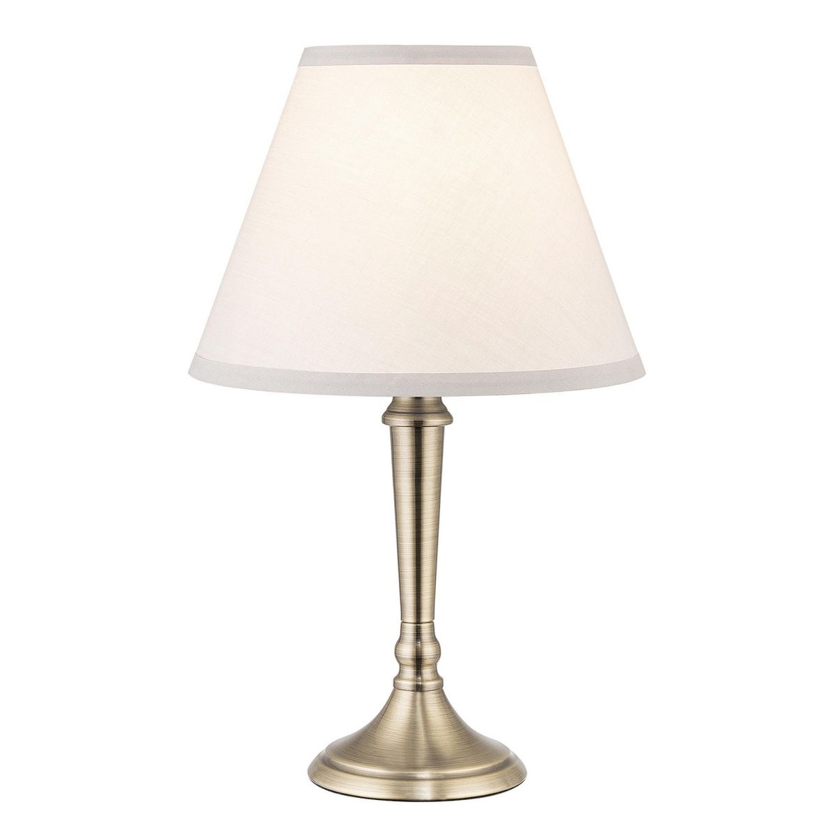 JUST HOME COLLECTION - Pack de 2 Lámparas de Mesa New Lille E27 Blanco 25x42 cm