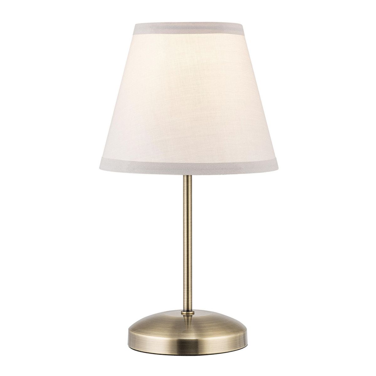 CASA BONITA - Pack de 2 Lámparas de Mesa New Lyon E27 Blanco 18x33 cm