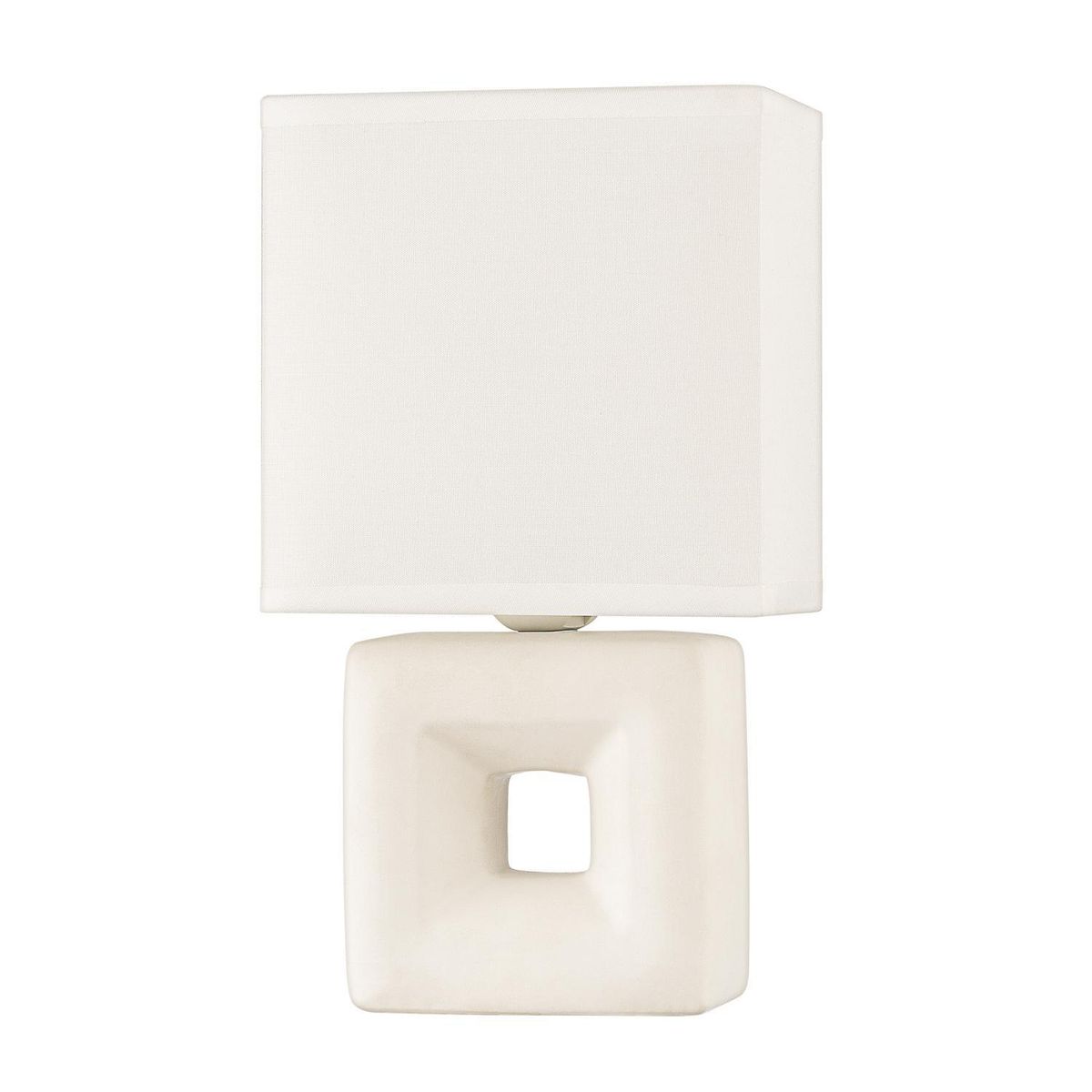 CASA BONITA - Lámpara de Mesa New Ceram 1L E27 Blanco 15x25 cm