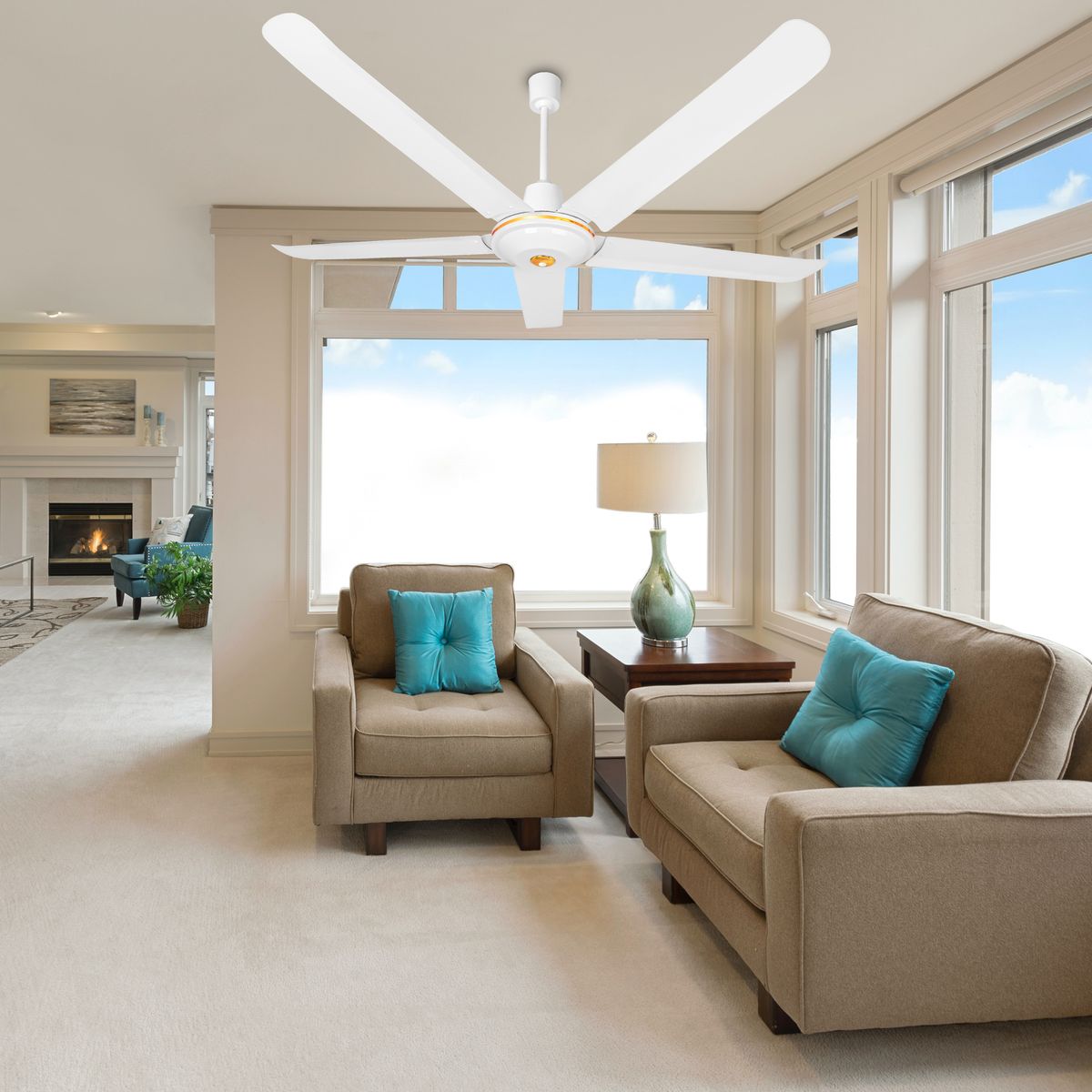 HALUX - Ventilador Industrial 144 cm 7450 CF